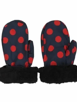 Danehandy Mittens Dark Navy/Dark Rust Dots