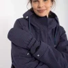 Danehandy Mittens Marine/Black/Redwine
