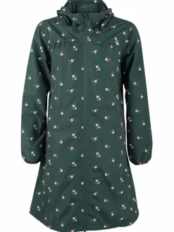 Danehelen Rainjacket Deep Forest Miniflower