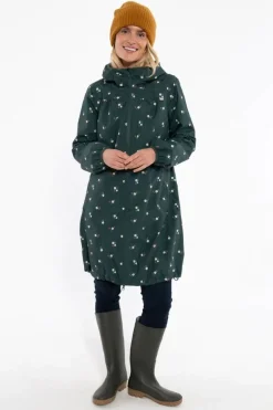 Danehelen Rainjacket Deep Forest Miniflower