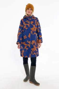 Danehelen Rainjacket Occer/Royal Blue Bloom Boom