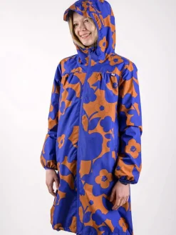 Danehelen Rainjacket Occer/Royal Blue Bloom Boom