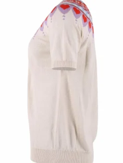 Danehope Cotton Knit Sweater Tee Chalk
