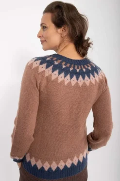 Danehot Stove Mohair Sweater Beige Rose/Powder Rose/Marine
