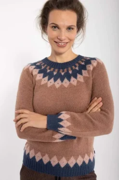 Danehot Stove Mohair Sweater Beige Rose/Powder Rose/Marine
