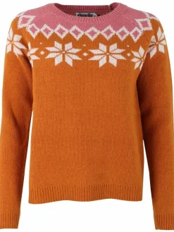 Danehytte Wool Sweater Occer/Chalk/Old Rose