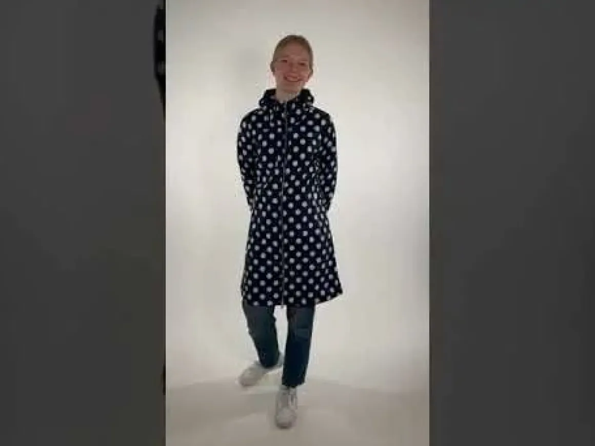 Danejane Softshell Navy/Offwhite Dots