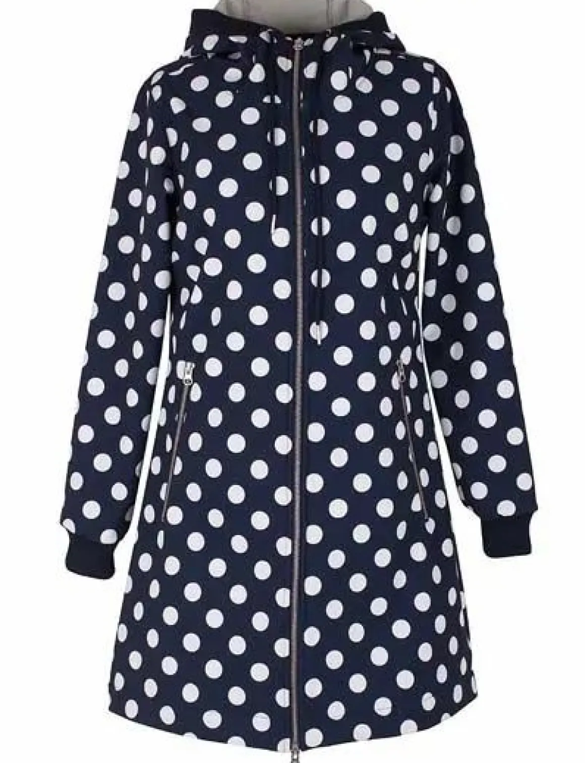 Danejane Softshell Navy/Offwhite Dots