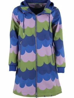 Danejane Softshell Olive/Soft Viola Puffy Clouds