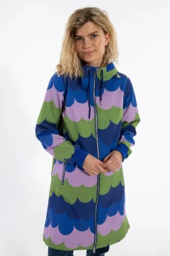 Danejane Softshell Olive/Soft Viola Puffy Clouds