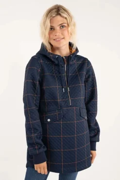 Danejohanne Thermo Anorak Navy/Occer Large Plaid
