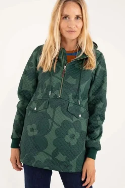 Danejohanne Thermo Anorak Dark Khaki/Rover Khaki Boom Bloom