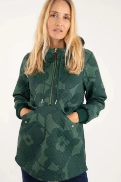 Danejohanne Thermo Anorak Dark Khaki/Rover Khaki Boom Bloom