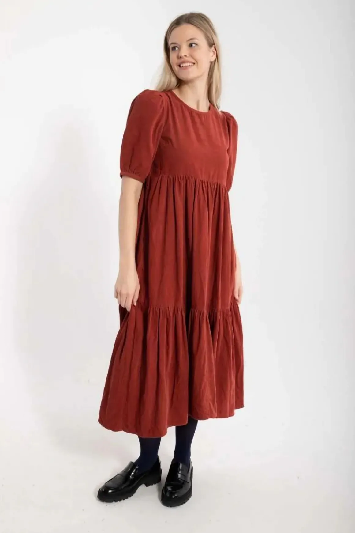 Danejuli Cord Dress Old Rose