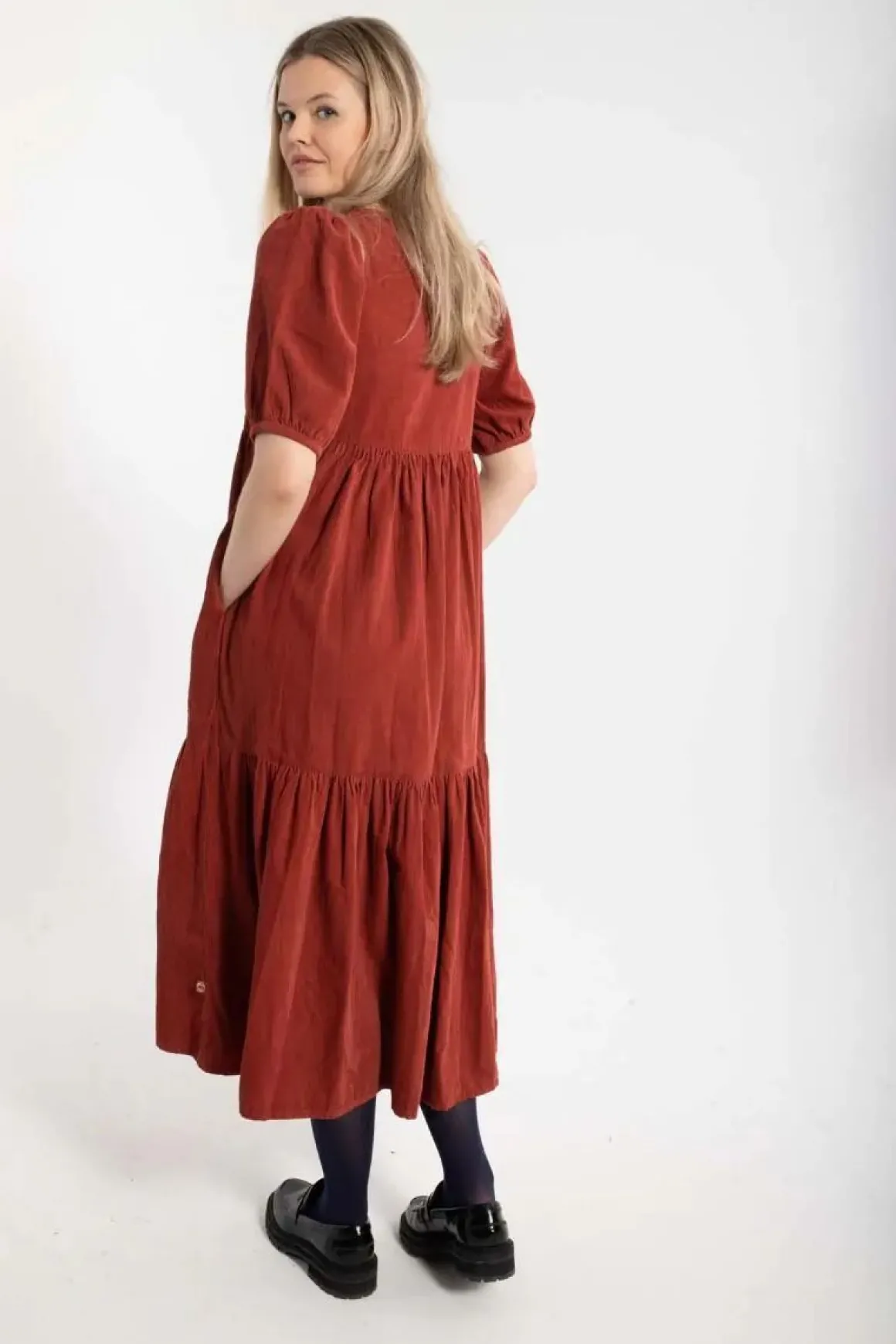 Danejuli Cord Dress Old Rose