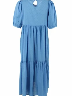 Danejuli Cotton Dot Dress Ice Blue