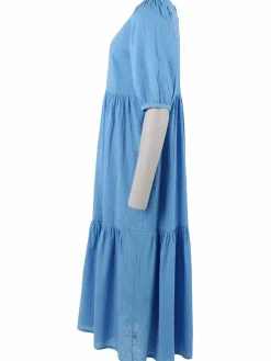 Danejuli Cotton Dot Dress Ice Blue