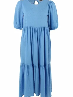 Danejuli Cotton Dot Dress Ice Blue