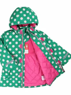 Danekirstine Winter Jacket Green/Chalk Dots