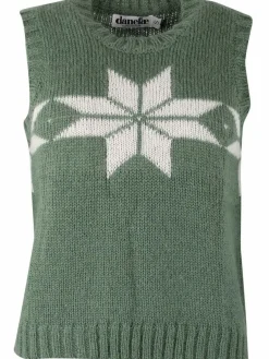 Daneklaksvik Flakes Vest Lt Khaki/Chalk