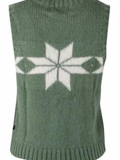 Daneklaksvik Flakes Vest Lt Khaki/Chalk