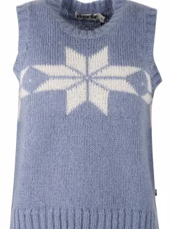 Daneklaksvik Flakes Vest Porcelaine/Chalk