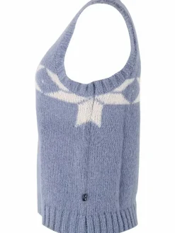 Daneklaksvik Flakes Vest Porcelaine/Chalk