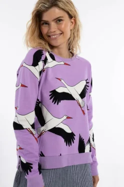 Daneklausen Moleton Sweat Viola Big Stork