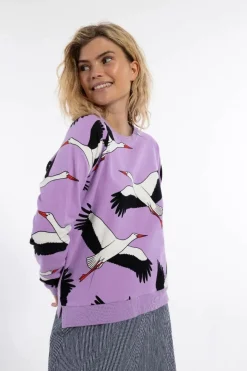 Daneklausen Moleton Sweat Viola Big Stork