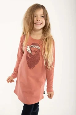 Danekvik Sweater Dress Old Rose Lilmisslover