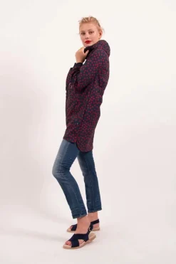 Danelaura Softshell Navy/Red Fundots