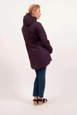 Danelaura Softshell Navy/Red Fundots
