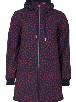 Danelaura Softshell Navy/Red Fundots
