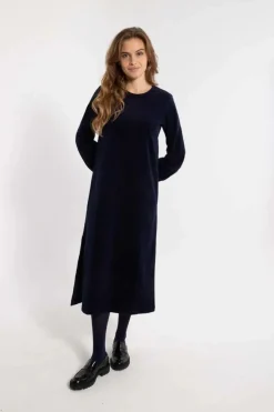 Danelegance Cord Stretch Dress Marine