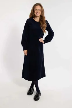 Danelegance Cord Stretch Dress Marine
