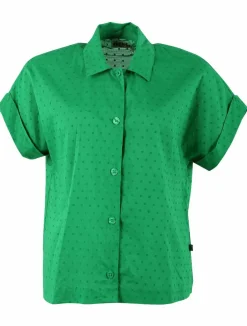 Danelena Cotton Dot Shirt Green