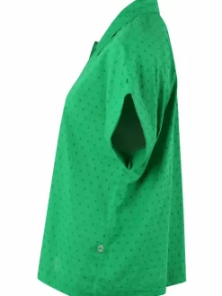 Danelena Cotton Dot Shirt Green