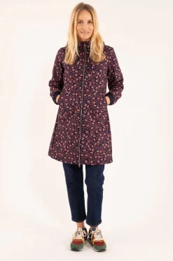 Daneline Softshell Navy/Pink Rust Fluerie