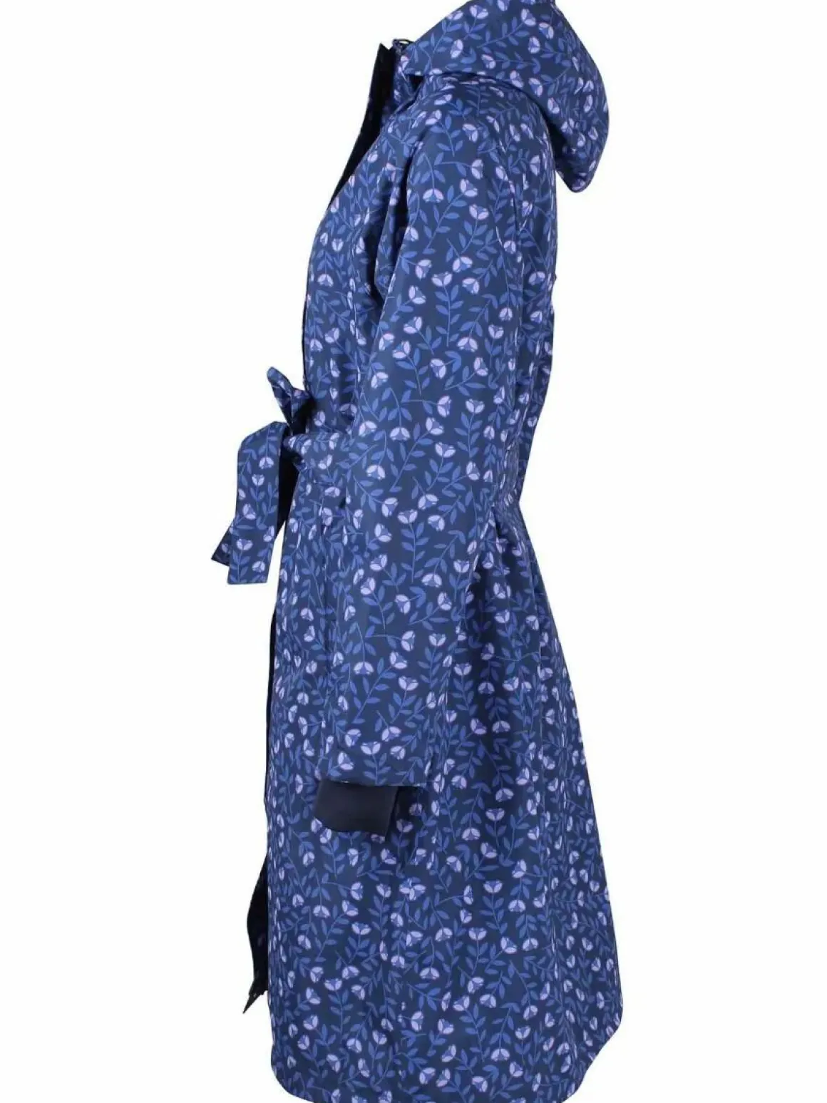 Danelisabeth Raincoat Navy/Lilac Fleurie