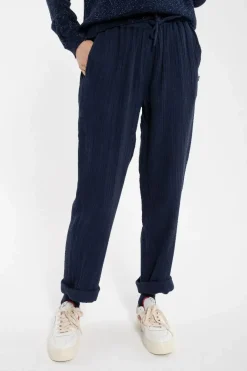 Daneliseleje Heavy Cloth Pants Dark Navy