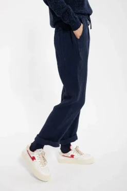 Daneliseleje Heavy Cloth Pants Dark Navy