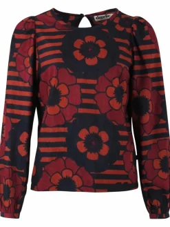 Danelouise Print Shirt Beige Rose/Navy Power Flower