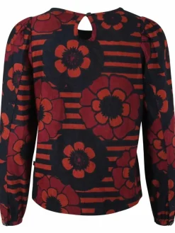 Danelouise Print Shirt Beige Rose/Navy Power Flower