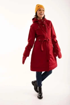 Danelse Stretch Winter Jacket Dark Red
