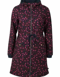 Danemarianne Softshell Dusty Navy Fleuri