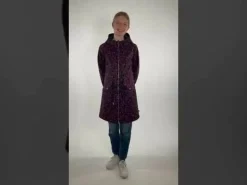 Danemarianne Softshell Dusty Navy Fleuri