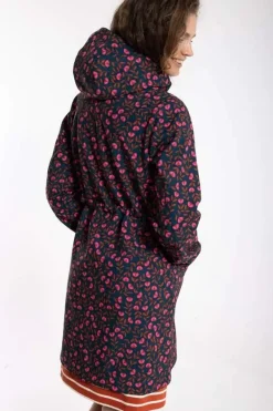 Danemarianne Softshell Dusty Navy Fleuri