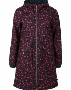 Danemarianne Softshell Dusty Navy Fleuri