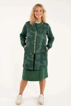 Danemaude Thermo Coat Dark Khaki/Rover Khaki Boom Bloom