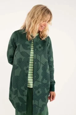 Danemaude Thermo Coat Dark Khaki/Rover Khaki Boom Bloom